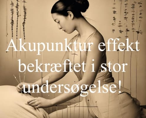 Akupunktur effekt bekræftet i stor undersøgelse!. Klinik Gahlenbeck, Akupunktur og osteopati i Kolding