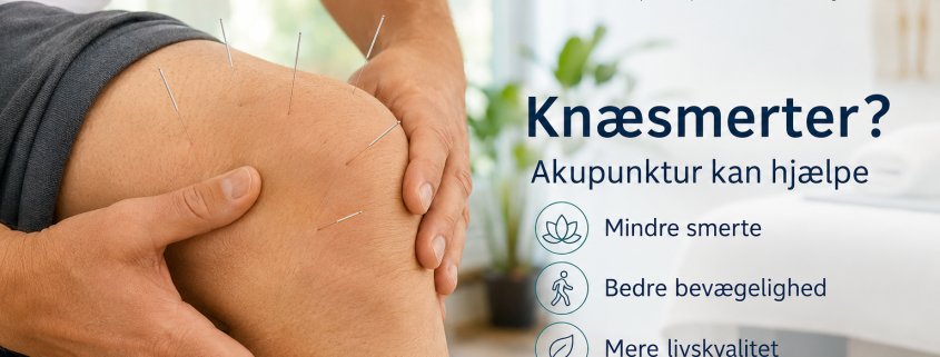 Knæsmerter og slidgigt i knæet – kan akupunktur hjælpe? Af Dorte Gahlenbeck, sygeplejerske, akupunktør og heilpraktiker, akupunkturspecialist hos Klinik Gahlenbeck