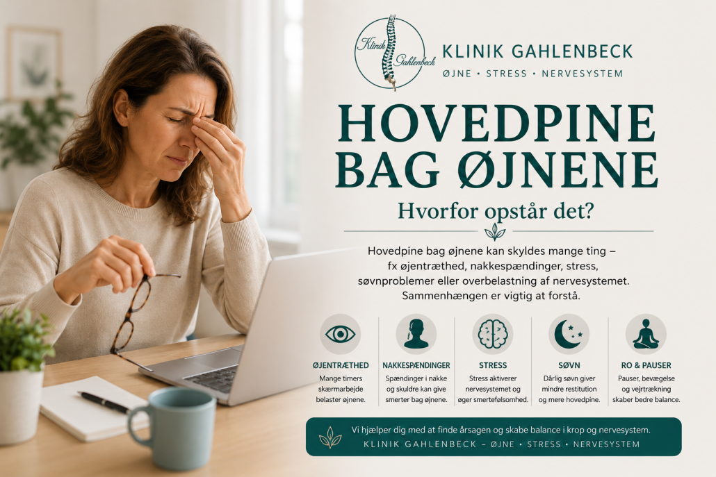Hovedpine bag øjnene – hvorfor opstår det?