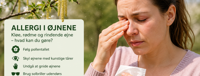 Allergi i øjnene – kløende, røde og rindende øjne ved pollenallergi