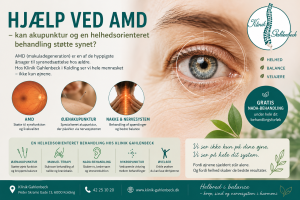 Hjælp ved AMD Kan akupunktur og en helhedsorienteret behandling støtte synet ved aldersrelateret makuladegeneration?