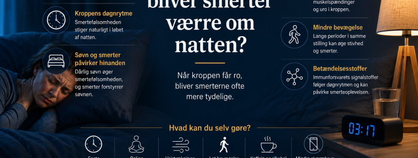 Hvorfor bliver smerter ofte værre om natten?