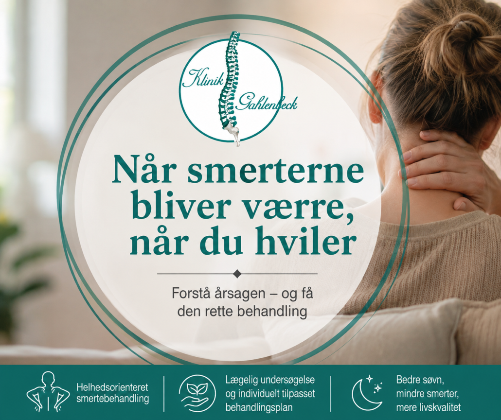 Når smerterne bliver værre, når du hviler, Klinik Gahlenbeck